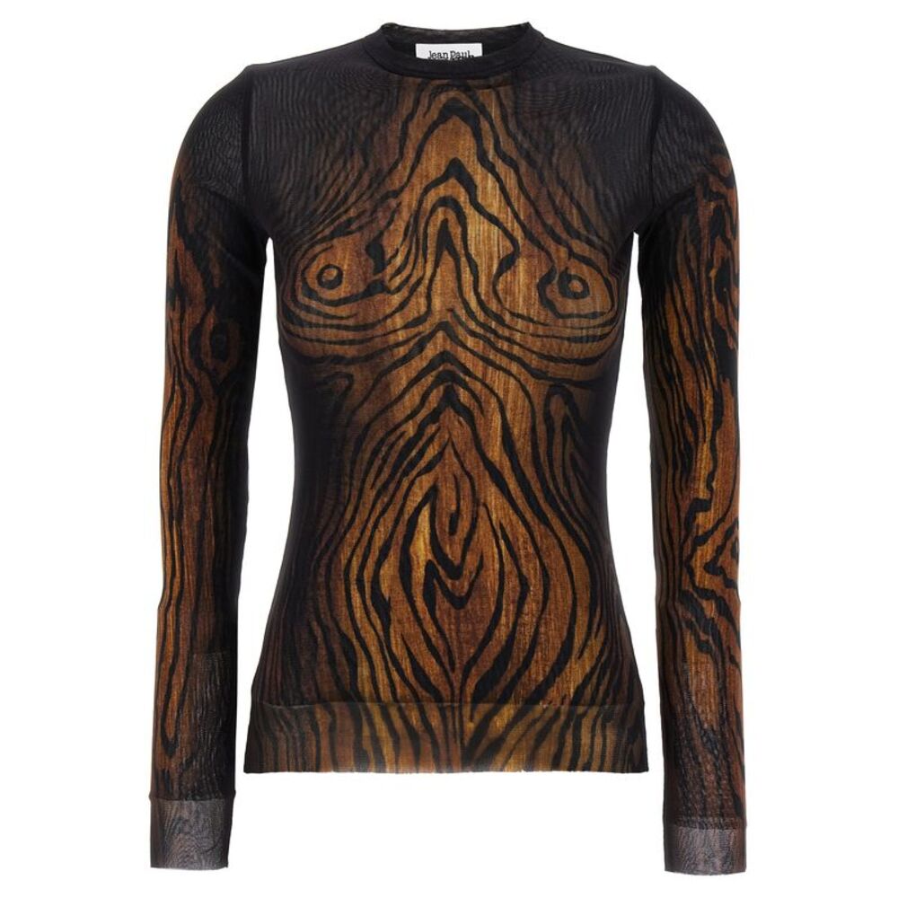 Jean Paul Gaultier Multicolor Polyamide Pattern Women's Shirt